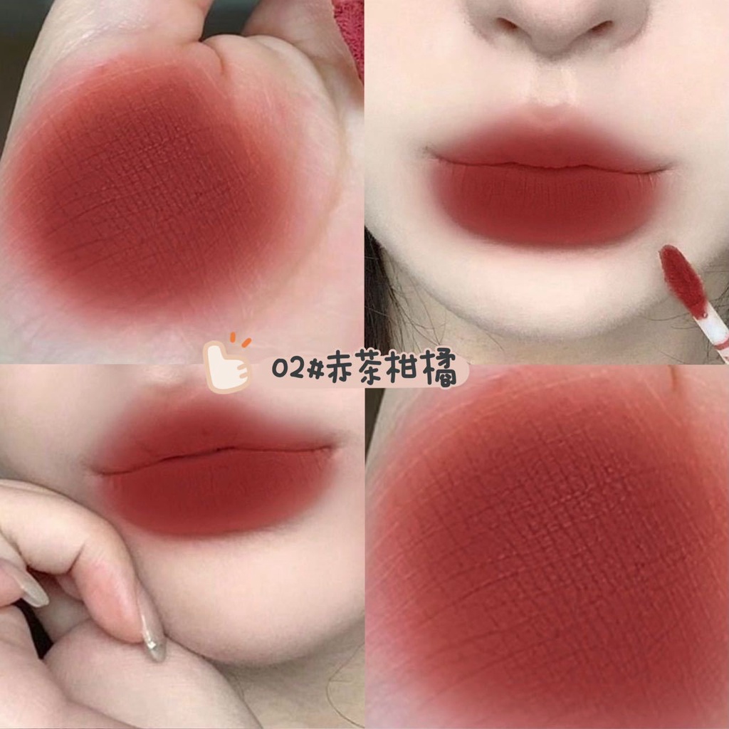 Son môi RIPE GIRL 6 màu tùy chọn chống thấm nước lâu trôi kết cấu mềm mịn như nhung