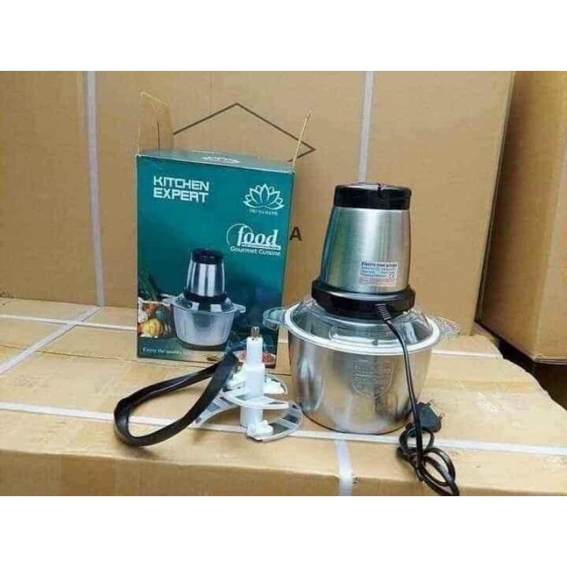 Sỉ 115k-Máy xay thịt cối inox 2L cao cấp