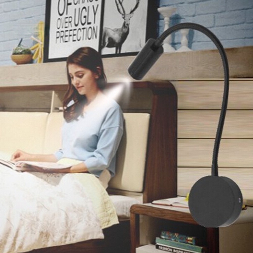 [ 3W Flexible Hose LED Wall Lamp ][ Wall Lamp 3W LED Book Lamp Spot LED ][ Bedside Working Study Reading Lamp ]