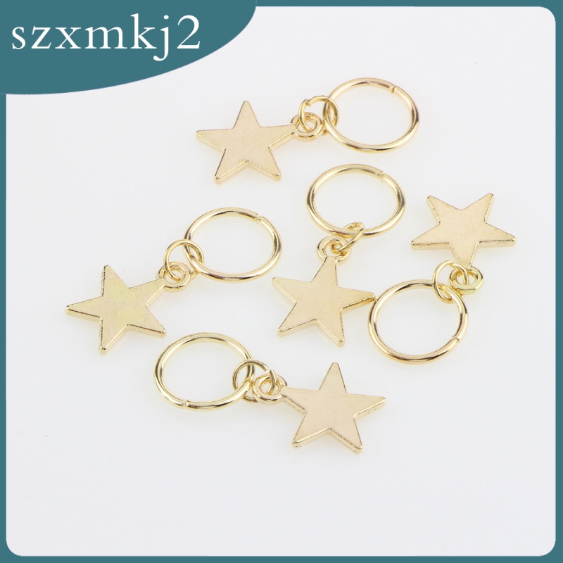 Set 2 / 84 Nhẫn Bện Tóc Hình Vỏ Sò / Ngôi Sao Thời Trang