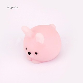 Đồ chơi bóp tay mềm hình chú thỏ tròn dễ thương giảm căng thẳng