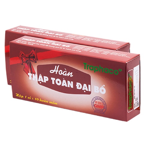 Hoàn Thập Toàn Đại Bổ Traphaco - Hộp 10 Viên