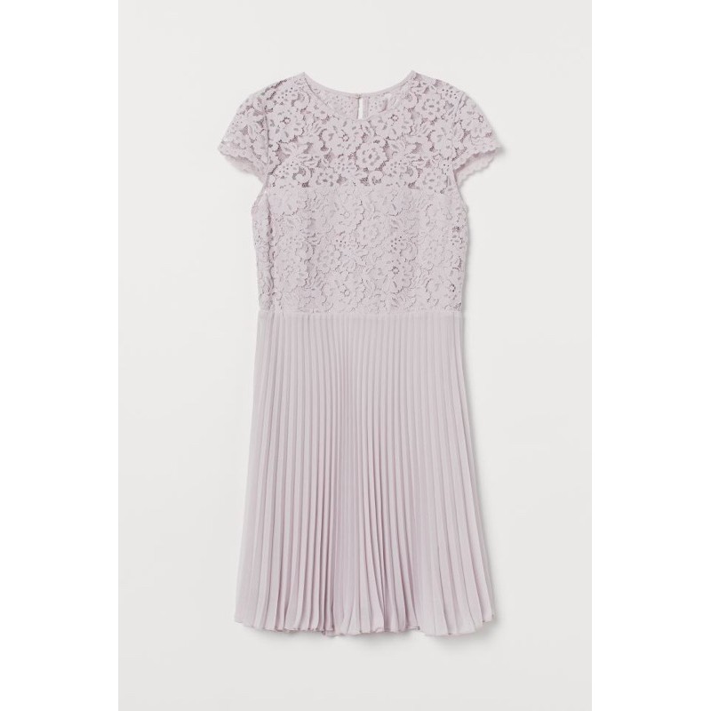 Đầm xếp li phối ren HM chính hãng size M (cực đẹp)