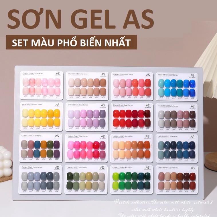 Set Sơn Gel AS Màu Phổ Biến Nhất