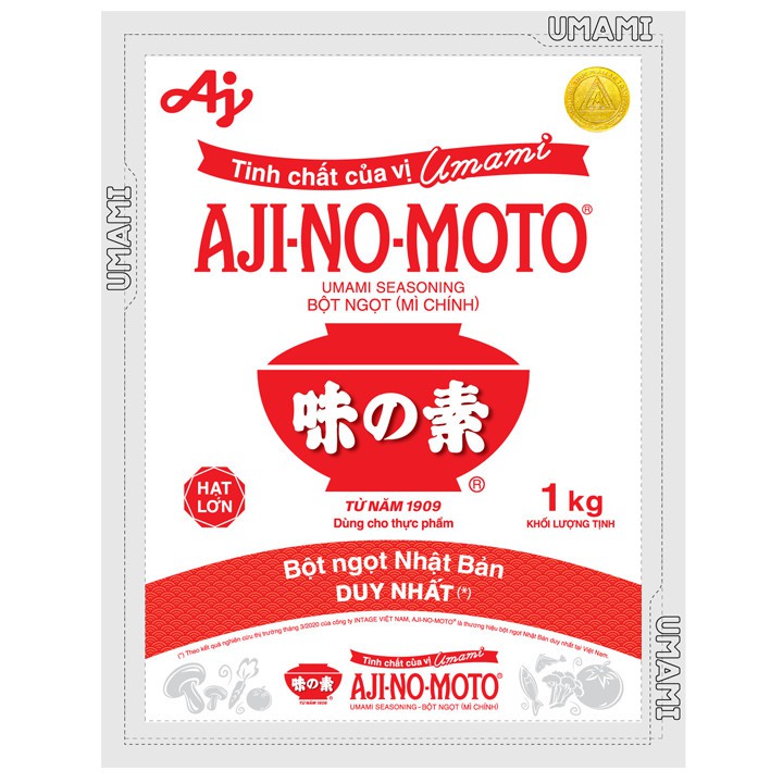 [Mã FMCGM25 - 10% ĐH 150K] Combo 2 Bột ngọt AJI-NO-MOTO 1kgx2 + 1 Hạt nêm Aji-ngon 900g