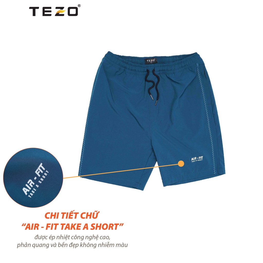 Quần short gió nam Tezo dáng thể thao 2202QNGT09
