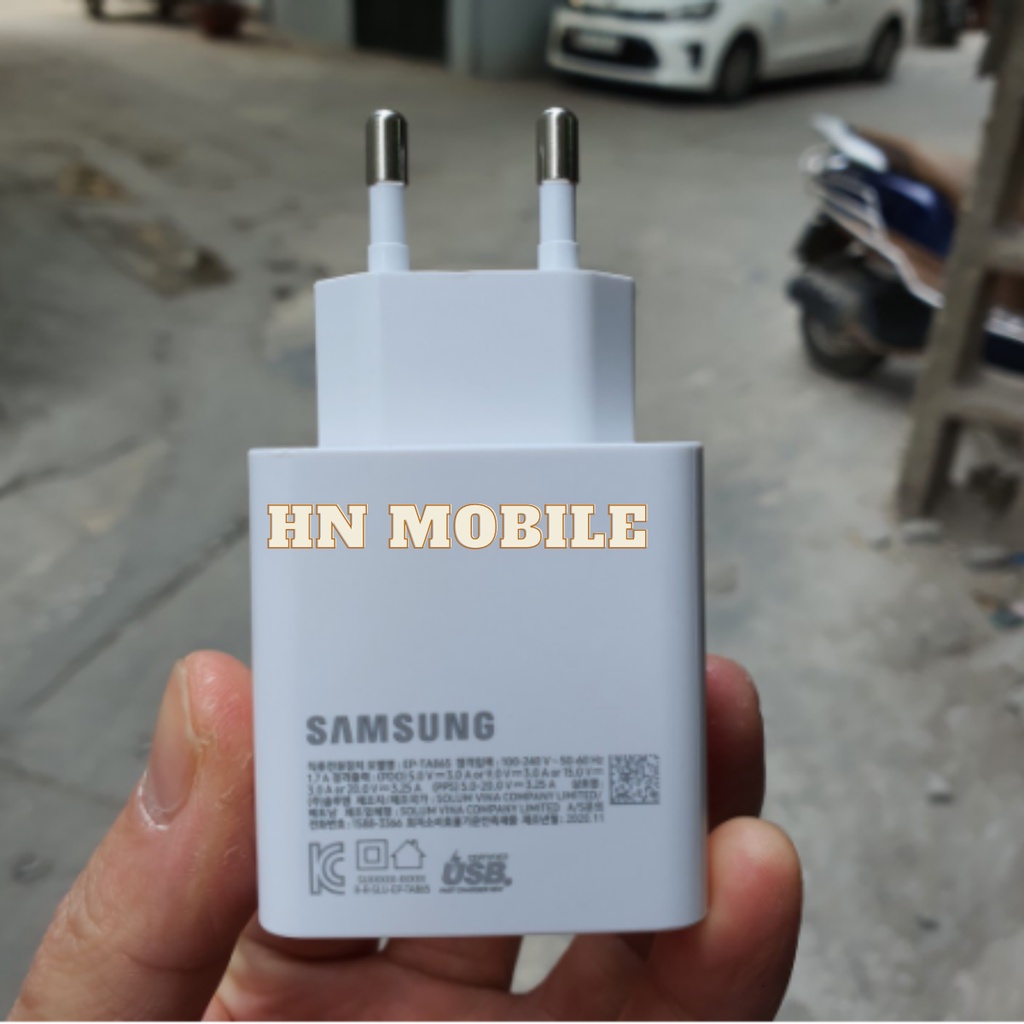 Bộ Sạc Siêu Nhanh SAMSUNG 65W Chính Hãng -TA865/EP-T6530N 3 CỔNG SẠC ,CỦ 65W . CÁP 5A,Mới 100%