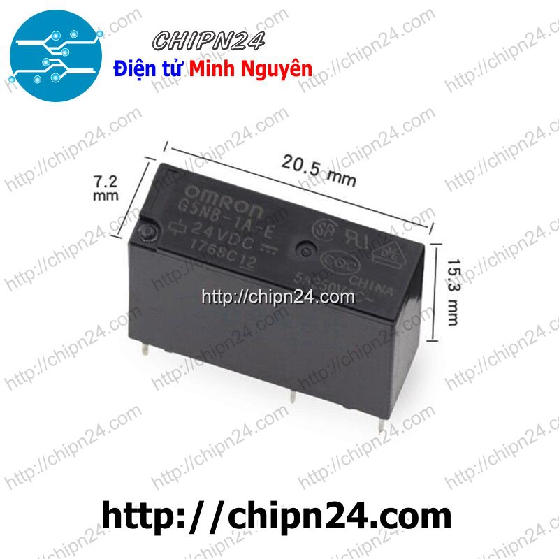 [1 CON] Relay Omron G5NB-1A-E- (5VDC 12VDC 24VDC) 5A - [Chọn Loại]