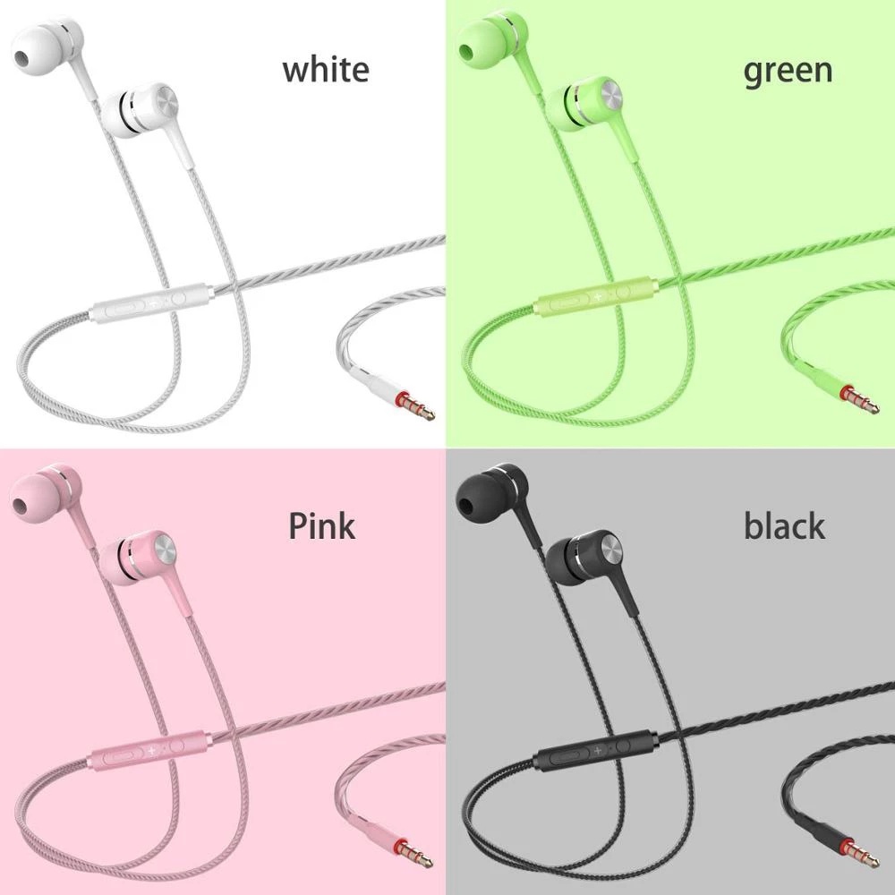 Tai Nghe S12 Siêu Trầm Có Dây Đầu Cắm 3.5mm Nhiều Màu Phong Cách Thể Thao