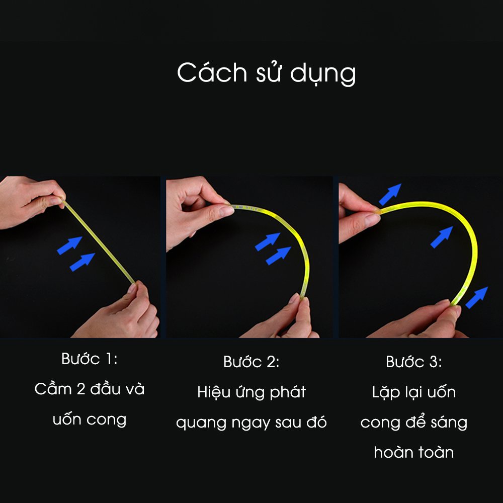 Hộp 100 que phát sáng vòng tay dạ quang phát sáng neon nhiều màu sắc chơi đêm  dạ hội cho giới trẻ