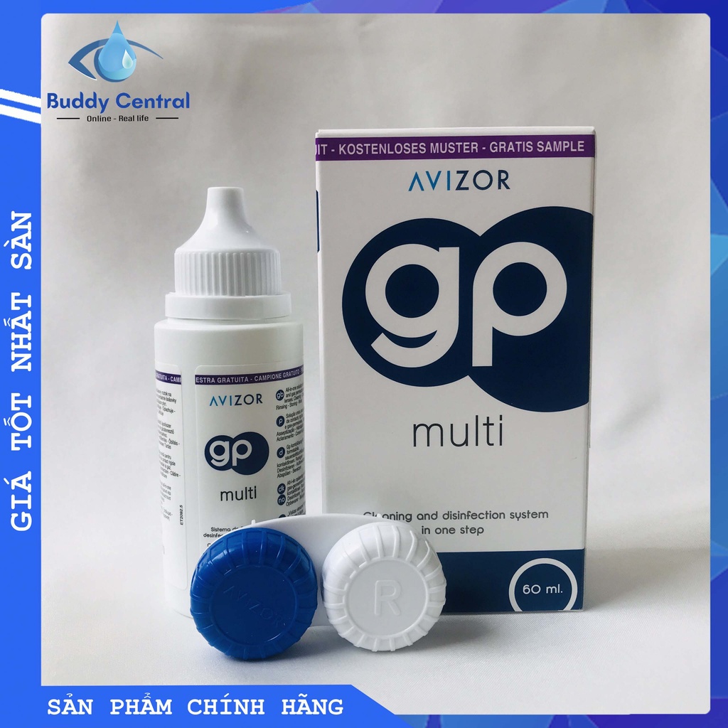 Combo 3 Nước ngâm rửa lens kính áp tròng Avizor GP Multi 60ml