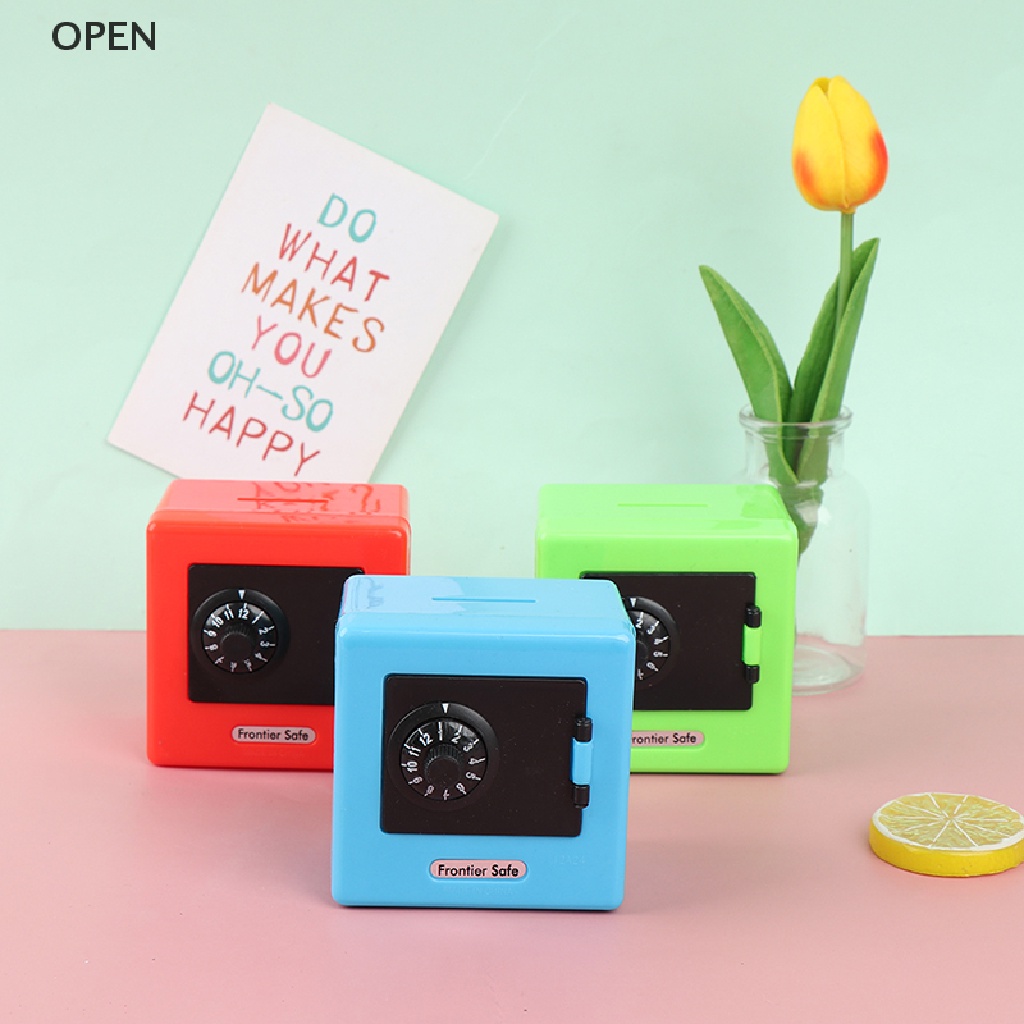 Op 1 Hộp Tiết Kiệm Tiền Mini Kết Hợp Khóa An Toàn my