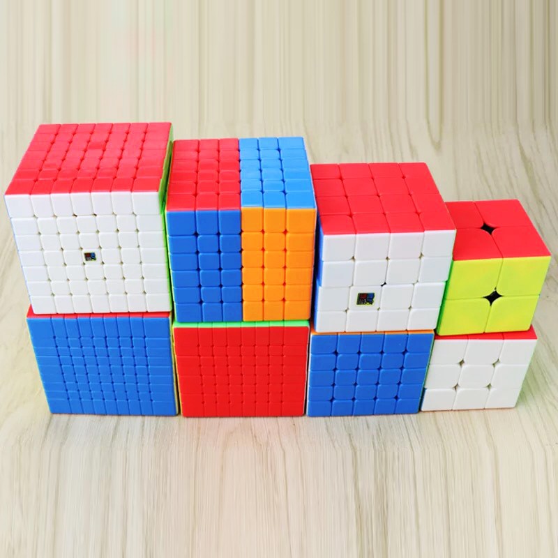 Rubik 2x2, 3x3, 4x4, 5x5, 6x6, 7x7, Megaminx, Pyraminx, Mastermorphix, Skewb, Square-1 - Rubik Stickerless Cao Cấp