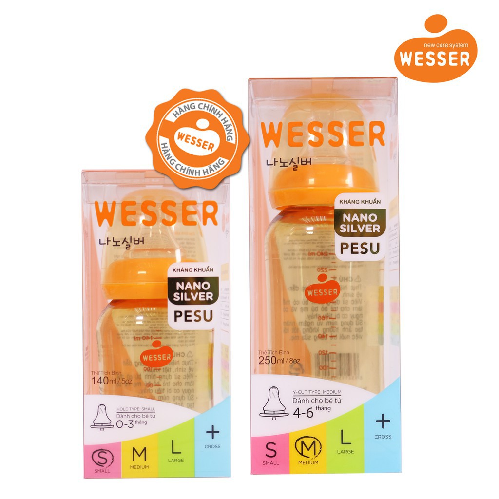 Bình sữa Wesser PESU 250ml