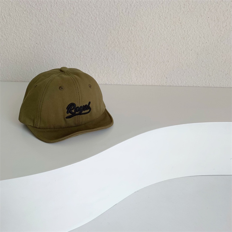 Mũ Lưỡi Trai Vành Mềm Thêu Chữ Kiểu Hàn Quốc Dễ Thương Cho Bé