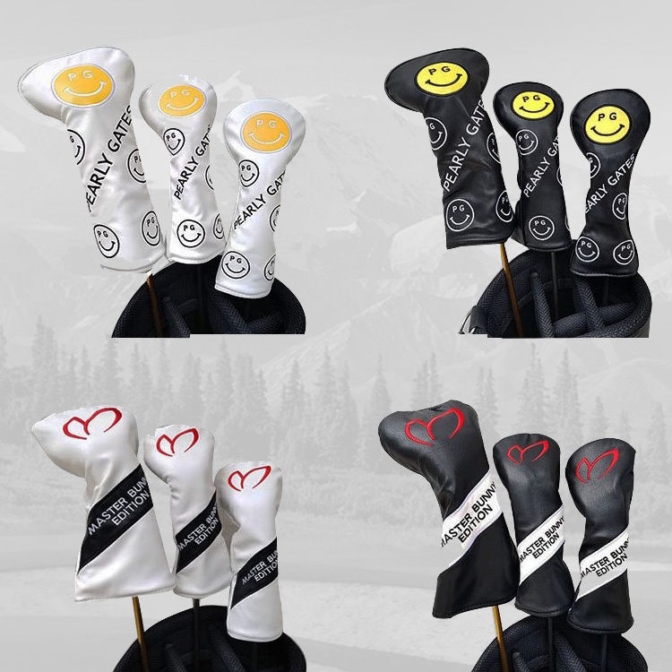 Vỏ bọc bảo vệ đầu gậy đánh Golf hình mặt cười dễ thương