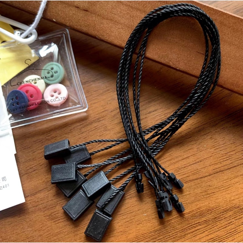 Dây dù gắn mác- dây gắn mác-1 túi gồm 1000 cái dây dù-chuyên dùng cho shop-cửa hàng