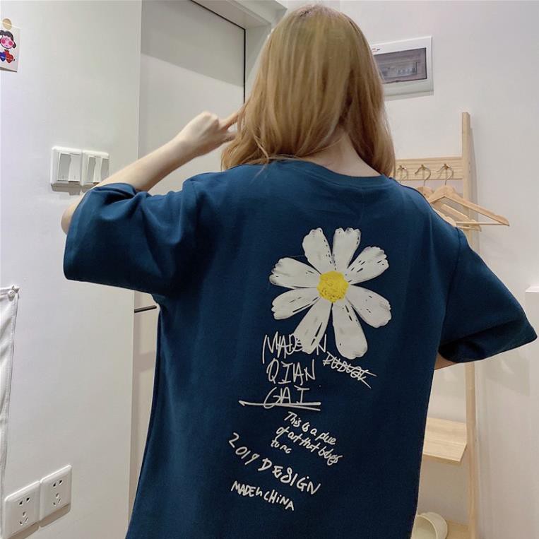 Áo thun tay lỡ UNISEX hoa MARGARET iu thương sắc tím nồng nàn A083 | BigBuy360 - bigbuy360.vn