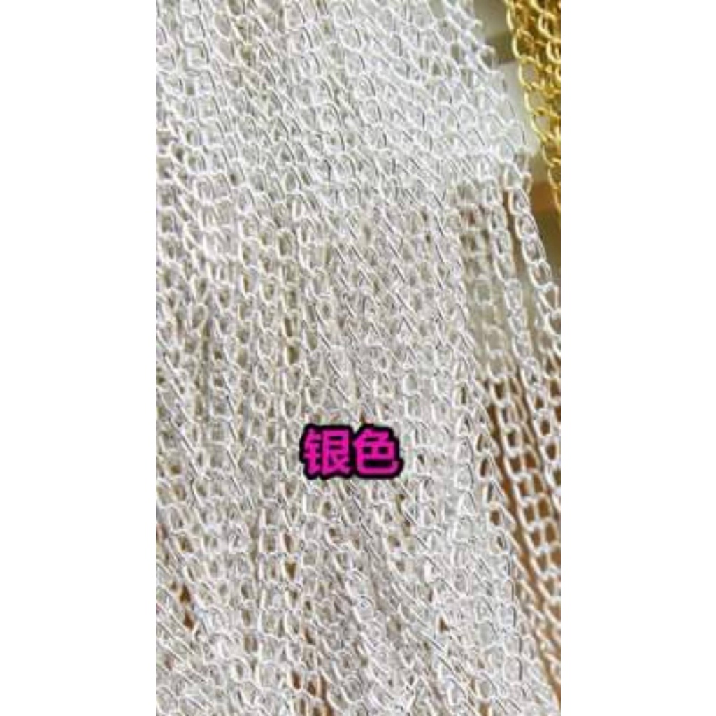 (1 mét)Dây xích 2*3mm, Nguyên liệu làm trang sức cổ trang, Nguyên liệu DIY
