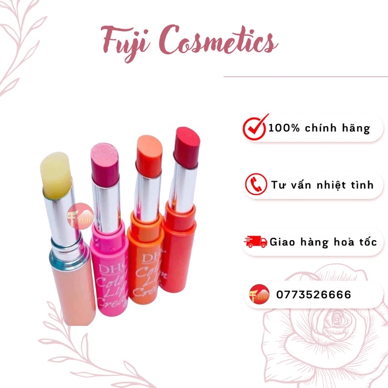 Son Dưỡng Môi DHC Không Màu và Có Màu Fujicosmetic Nội Địa Nhật
