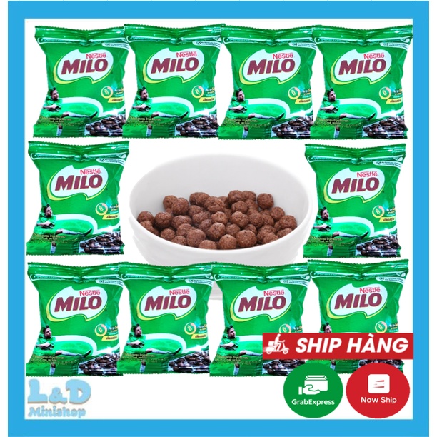 Combo 10 Bịch Ngũ Cốc Ăn Sáng Nestle Milo gói 15gram