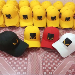 Nón 2 con mắt, nón mắt cáo vải kaki nhiều màu