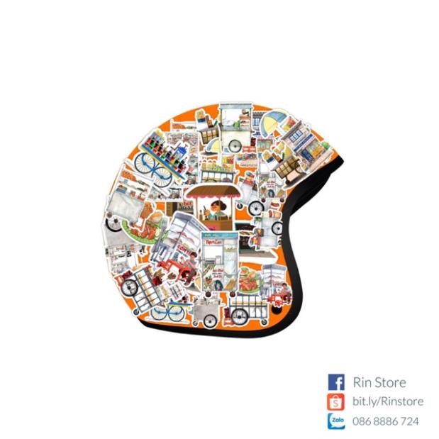 [Sticker 1k] Set 5 chiếc sticker chủ đề trắng đen cá tính dán trang trí