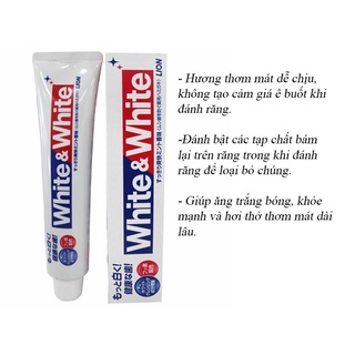 Kem Đánh Răng Trắng Răng Nhật Bản WHITE & WHITE