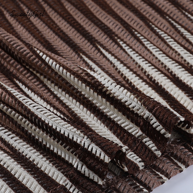 Đầm Mini Không Tay Cổ Chữ V Họa Tiết Kẻ Sọc Nhiều Màu Sắc Thời Trang 2022 Quyến Rũ Dành Cho Nữ