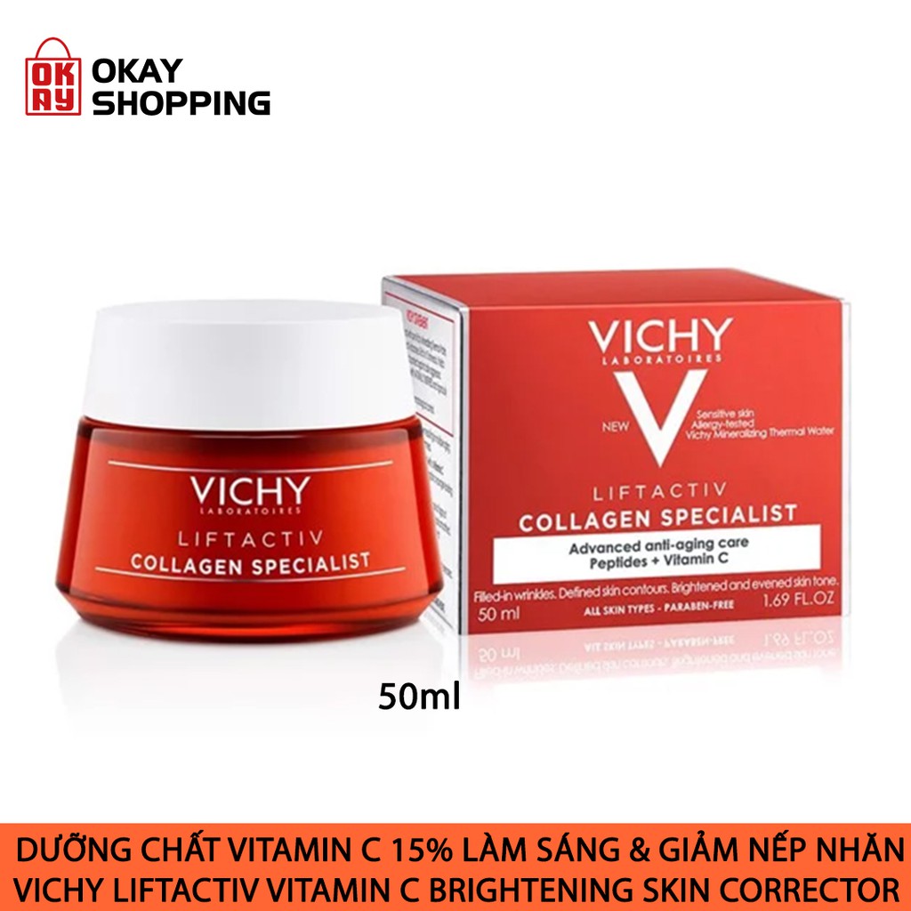 Kem dưỡng collagen chuyên biệt dành cho cả ngày và đêm Vichy liftactiv 50ml