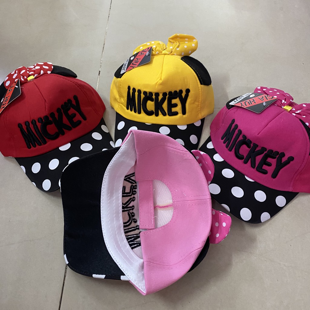 Nón kết MICKEY cho BÉ GÁI,nón lưỡi trai BÉ TRAI Mickey cho bé Yêu