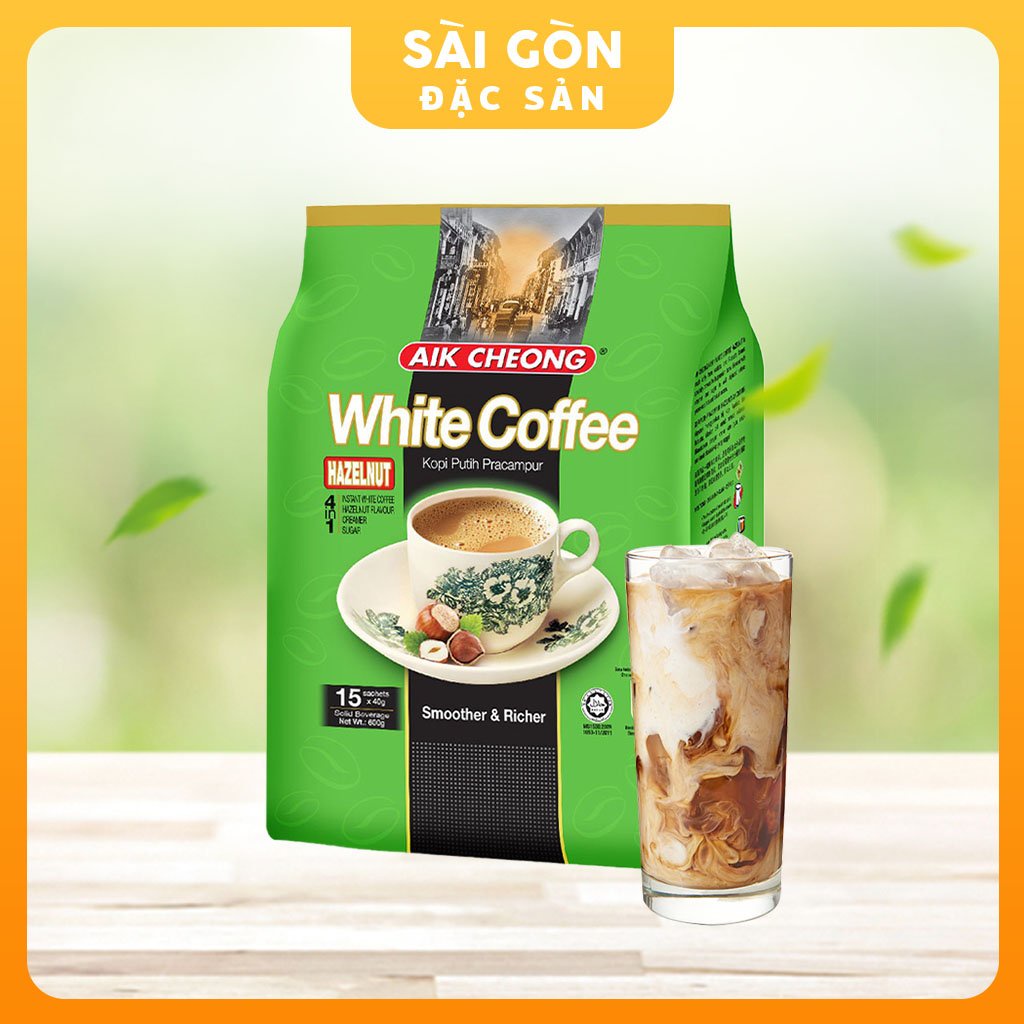 Cà Phê Trắng White Coffee Cafe Malaysia Aik Cheong Combo 2 Gói Nhỏ SÀI GÒN ĐẶC SẢN