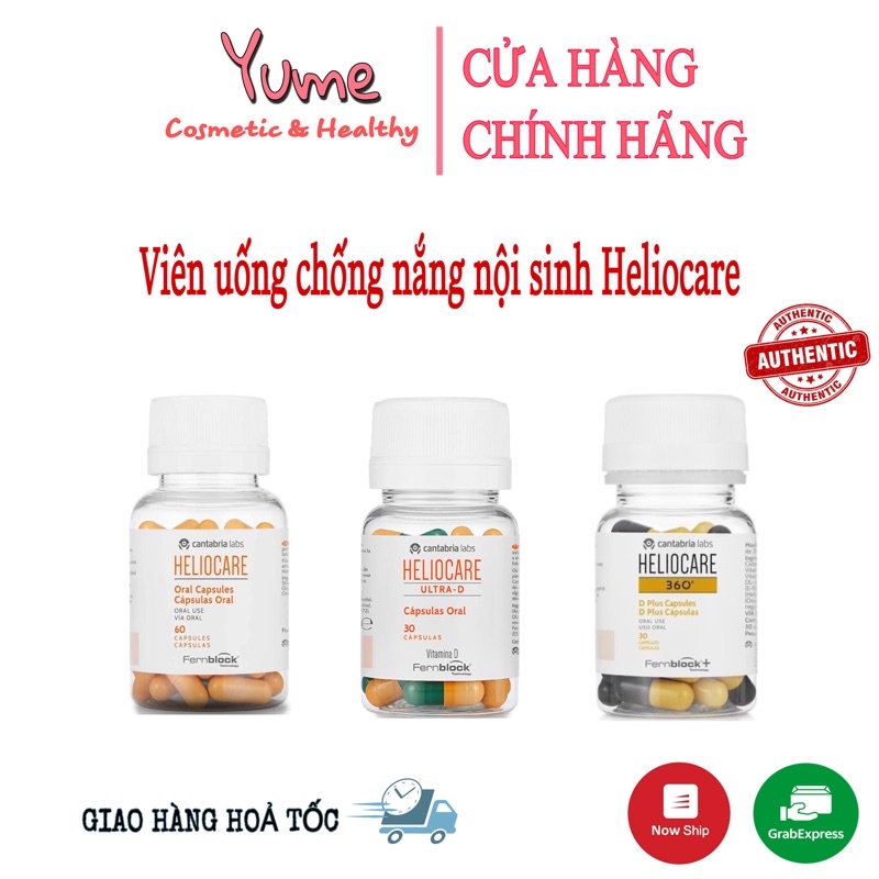 [Cóbill]Viên uống chống nắng nội sinh Heliocare