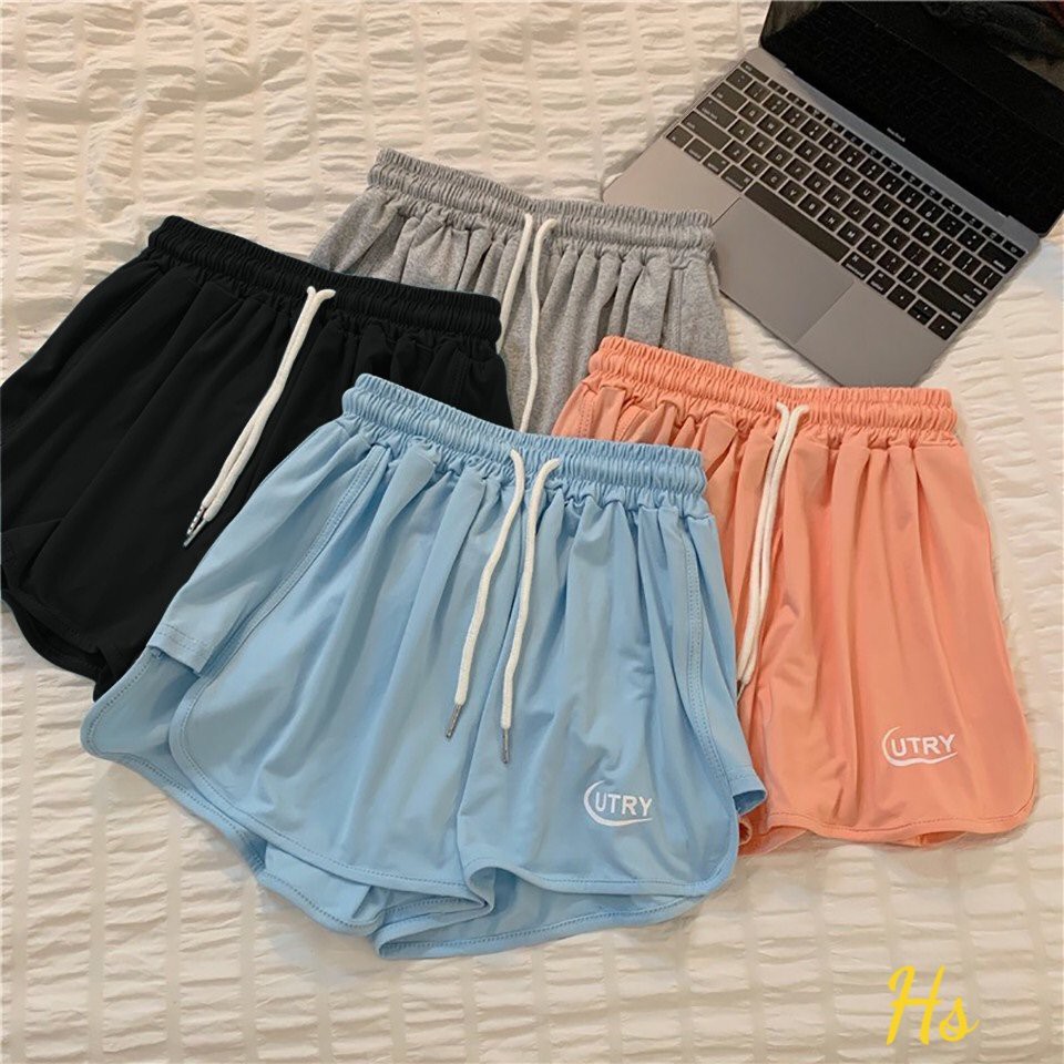 Quần đùi thể thao nữ short thun ngắn dáng rộng cạp chun, sooc mặc nhà phong cách hàn quốc - SHOP  Q&amp;V