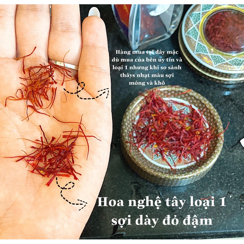 Saffaron, Nhụy Hoa Nghệ Tây Safaron BAHRAMAN IRAN 1Gram