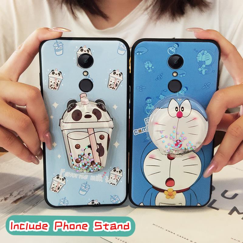 Fashion Design glisten Phone Case For Xiaomi Redmi 5 foothold Dirt-resistant Original Back Cover Cartoon