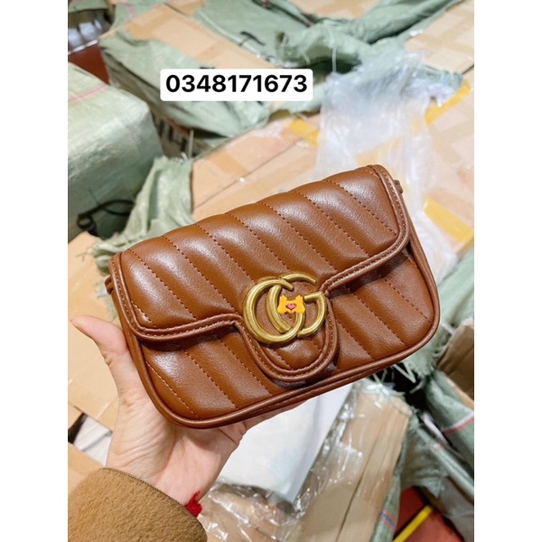 Túi GC mini dây xích sz18cm chất cực xịn full box bil