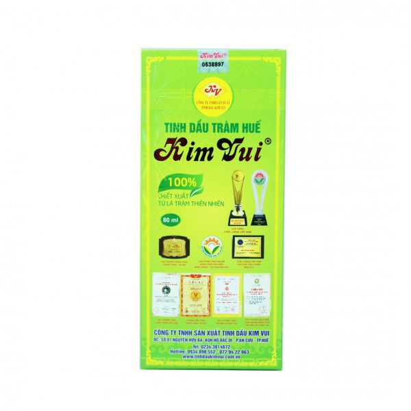 Tinh dầu tràm Kim Vui, dầu tràm cho bé, tinh dầu tràm huế 100% chính hãng, an toàn cho mẹ và bé, chai 125ml