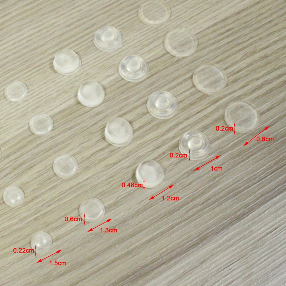 Đệm Cao Su Silicon Trong Suốt Dán Tường Chặn Cửa Chống Ồn/Chống Ồn