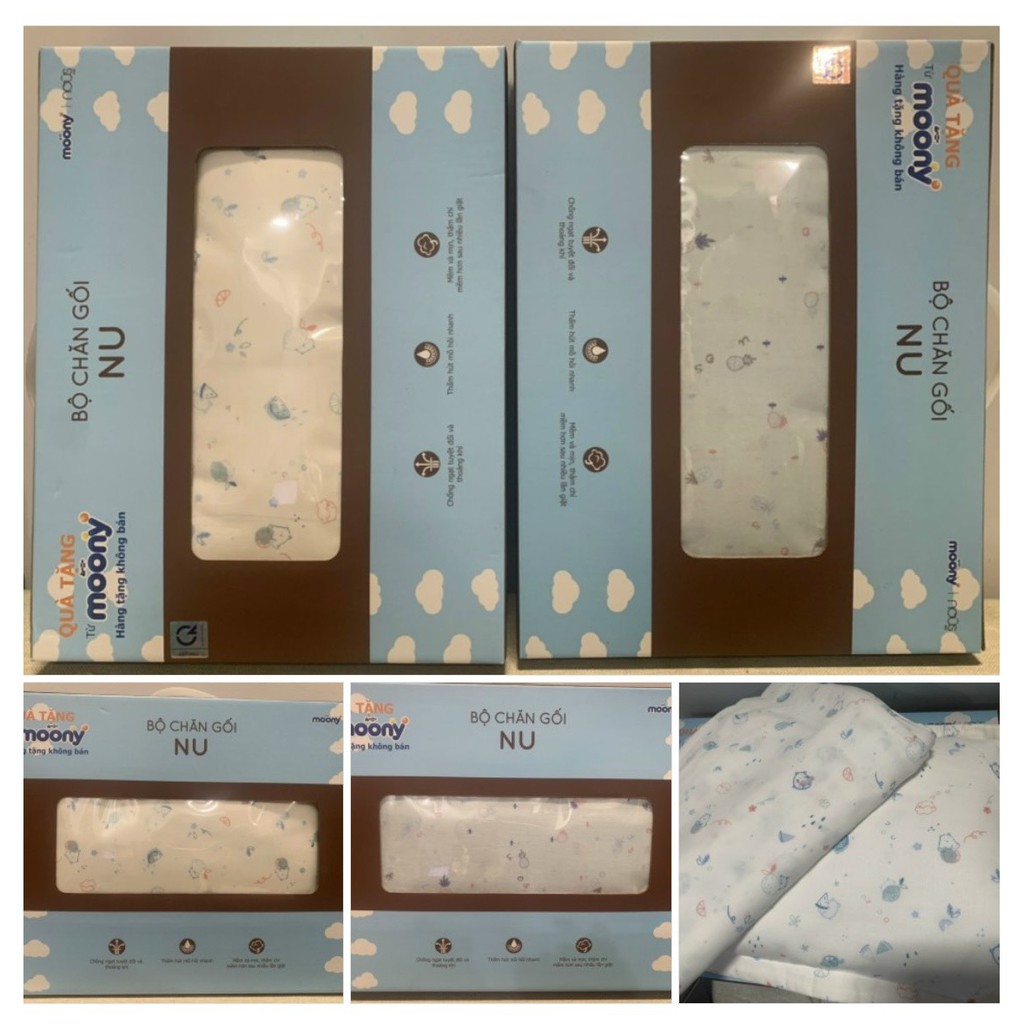 1 Set Mền Gối Nus quà tặng Moony