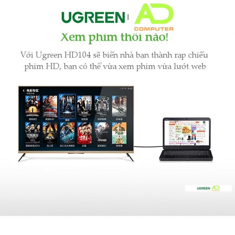 Dây HDMI 1.4 thuần đồng 19+1, độ dài từ 8-15 UGREEN HD104 - Hàng phân phối chính hãng - Bảo hành 18 tháng