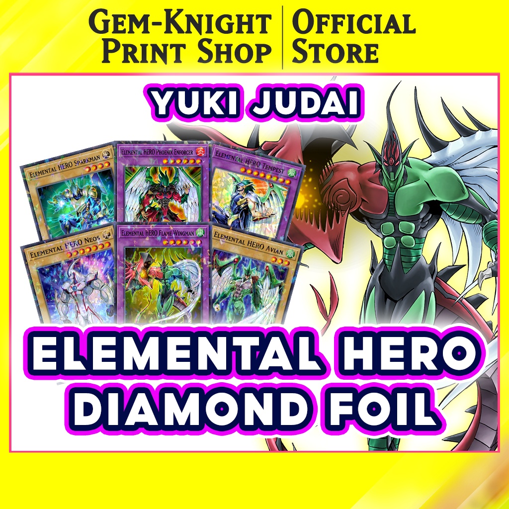 Bộ bài Yugioh - Elemental HERO Diamond Foil - Yuki Judai Deck