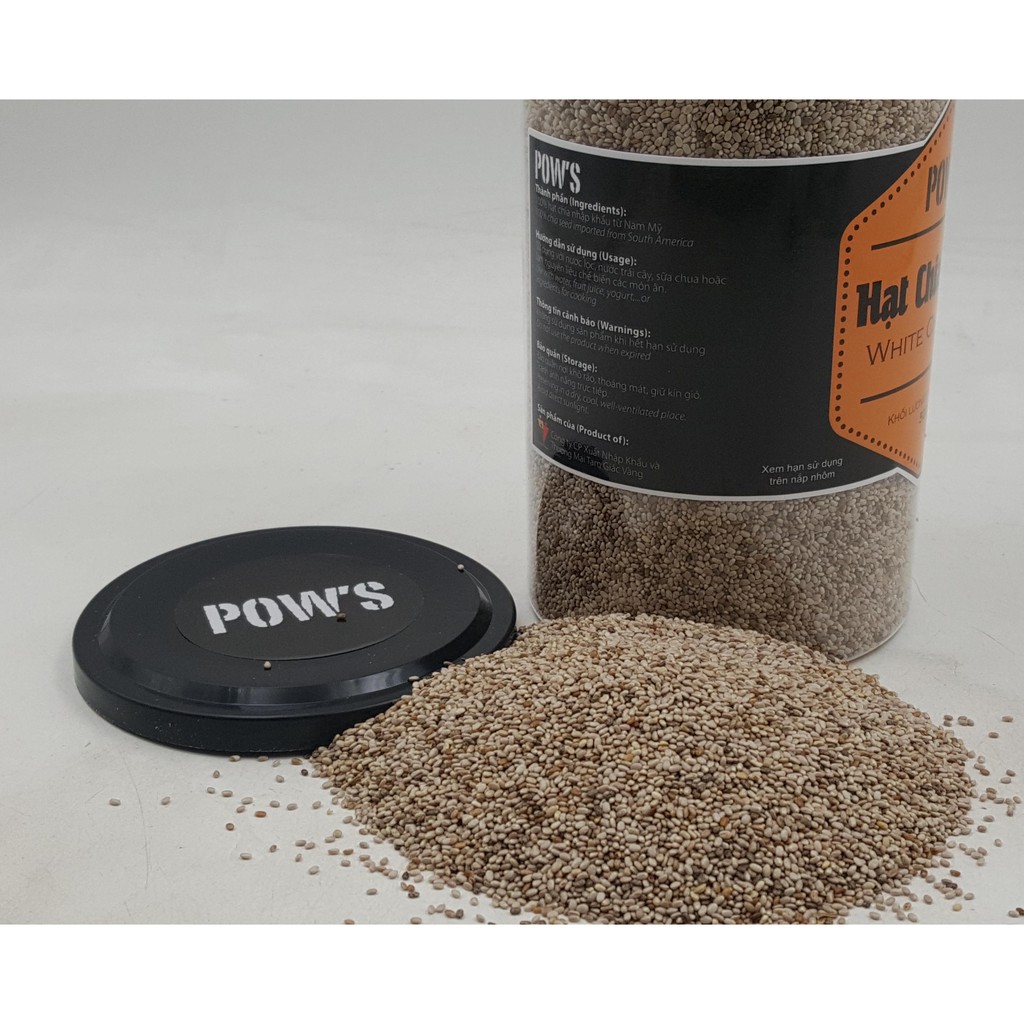 [FREESHIP ĐƠN 99K] Hạt chia trắng Pow's 500gr Organic