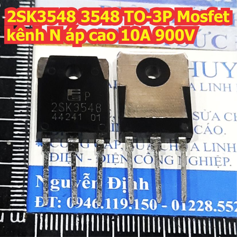 2SK3548 3548 TO-3P Mosfet kênh N áp cao 10A 900V