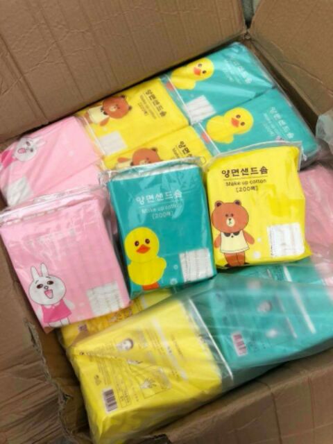 Sét 200 bông tẩy trang cotton line | BigBuy360 - bigbuy360.vn