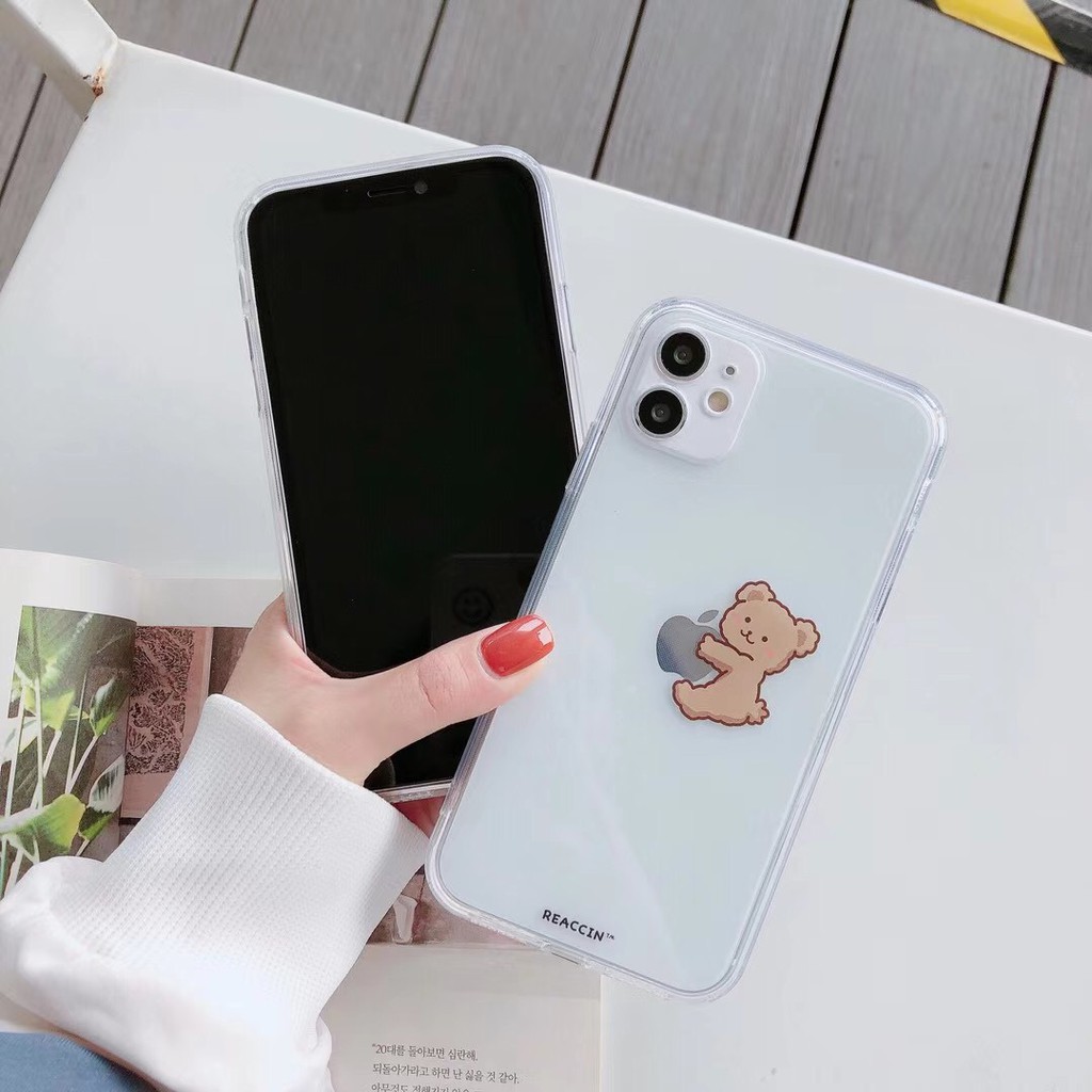 Ốp điện thoại tpu in hình gấu cho iPhone12/ 12Promax / 12Mini / 11Promax / 11 / 7Plus / XS max / XR | BigBuy360 - bigbuy360.vn