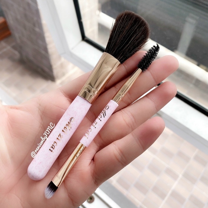 Xã Lỗ Vài Bộ Cọ Trang Điểm 3 Trong 1 Gồm Mascara Và Bút Kẻ Mắt 3 Màu