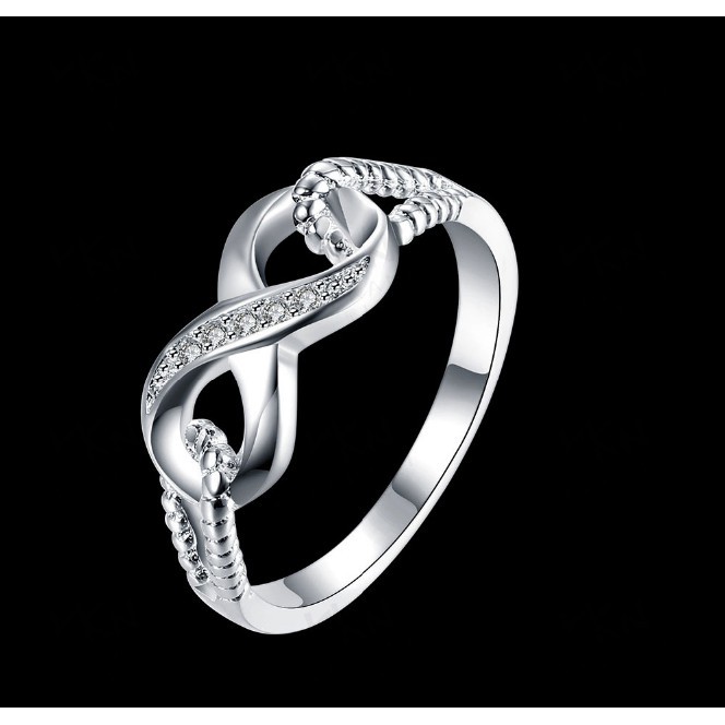Nhẫn bạc 925 đính đá zircon sang trọng