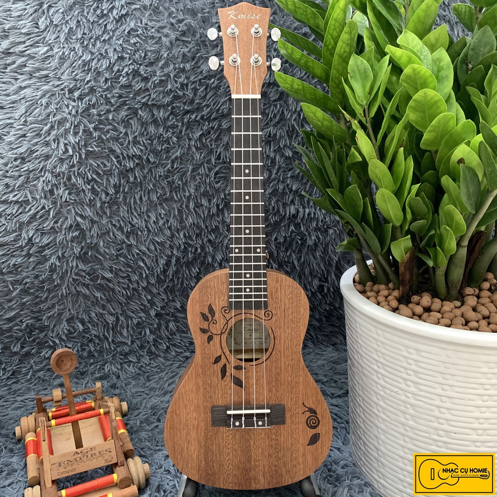 ĐÀN UKULELE CONCERT 23INCH HOA LÁ