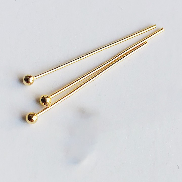 50 đinh tròn 18mm, 20mm, 30mm nguyên liệu làm trâm làm trang sức cổ trang cosplay cổ phục có màu KC